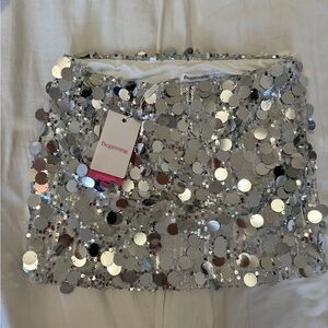 Silver Sequin Women's skirt